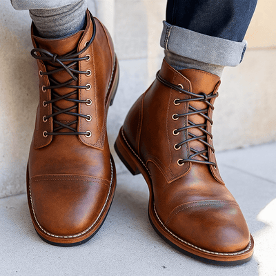 Herrenstiefel im urbanen Stil aus hochwertigem Synthetikmaterial - Emerien