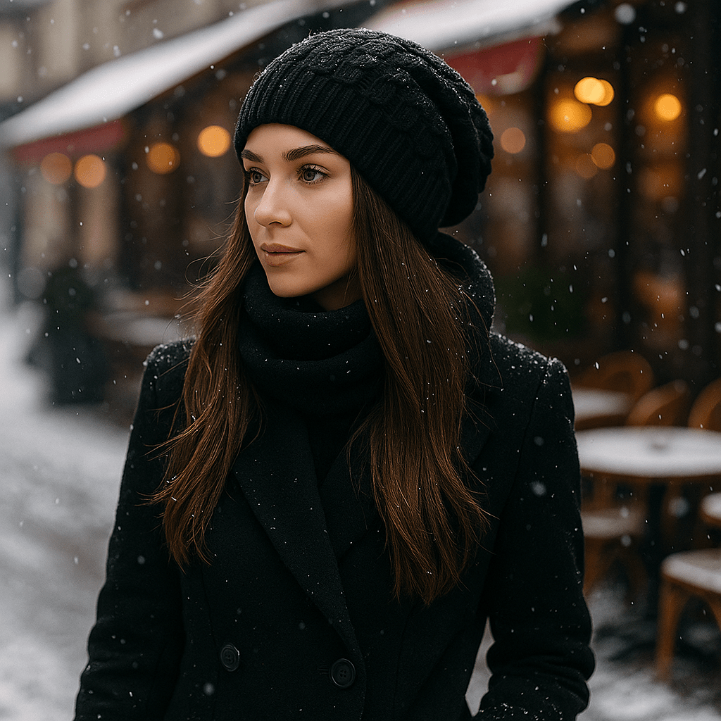 Damenmütze mit klobigem Strickeffekt - Serane