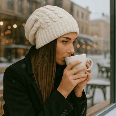 Damenmütze mit klobigem Strickeffekt - Serane
