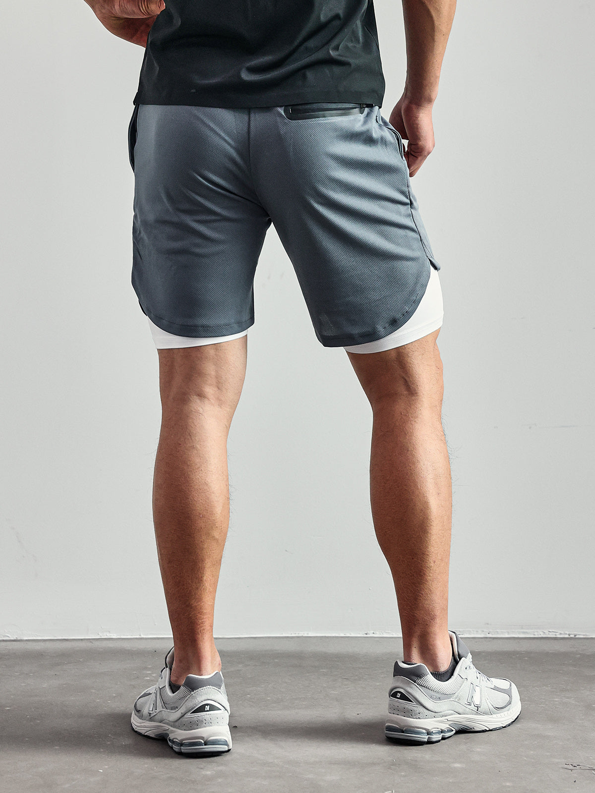 SportFit - 2 in 1 Mesh Shorts mit Innenfutter