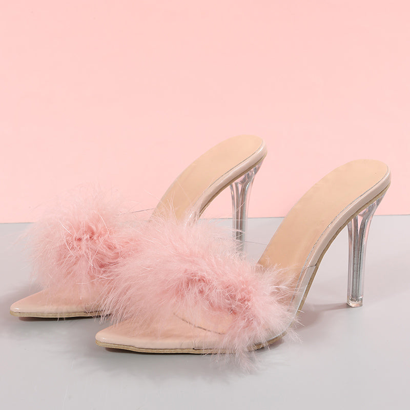 HALLEY - Elegance Feather Heels