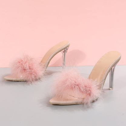 HALLEY - Elegance Feather Heels